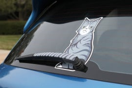 Kitty Car Decal – Il tergilunotto Felino