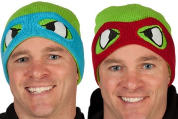 I cappelli invernali delle Tartarughe Ninja