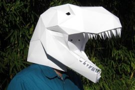 Maschere di carta da dinosauro