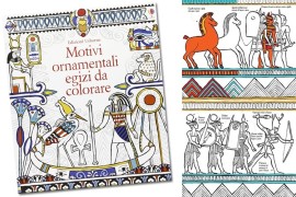 Libro d'arte egizia da colorare