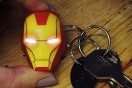 Portachiavi LED di Iron Man