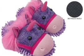 Pantofole Fuzzy Unicorno