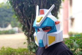 Maschera di carta di Gundam